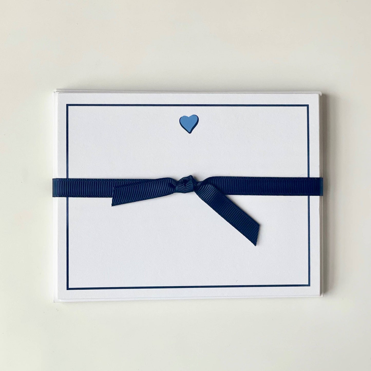 Sweet Heart, Blue - Flat Note Cards