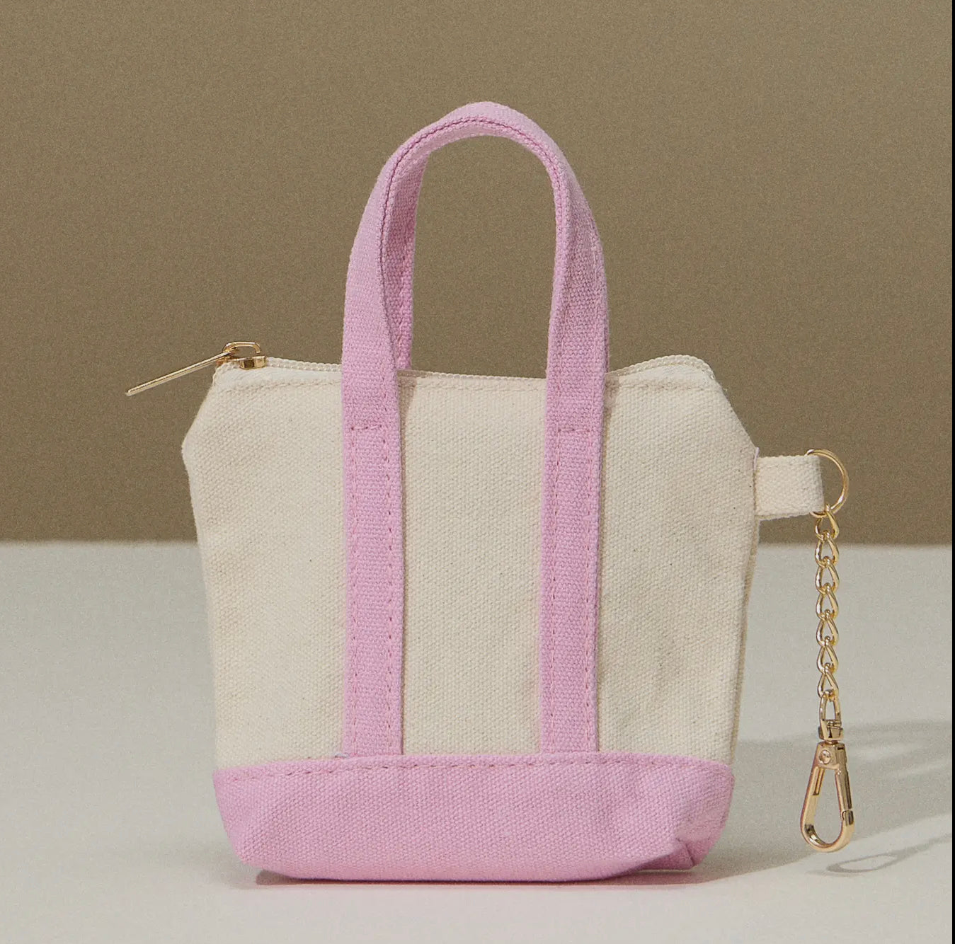 Light Pink Mini Tote Coin Purse