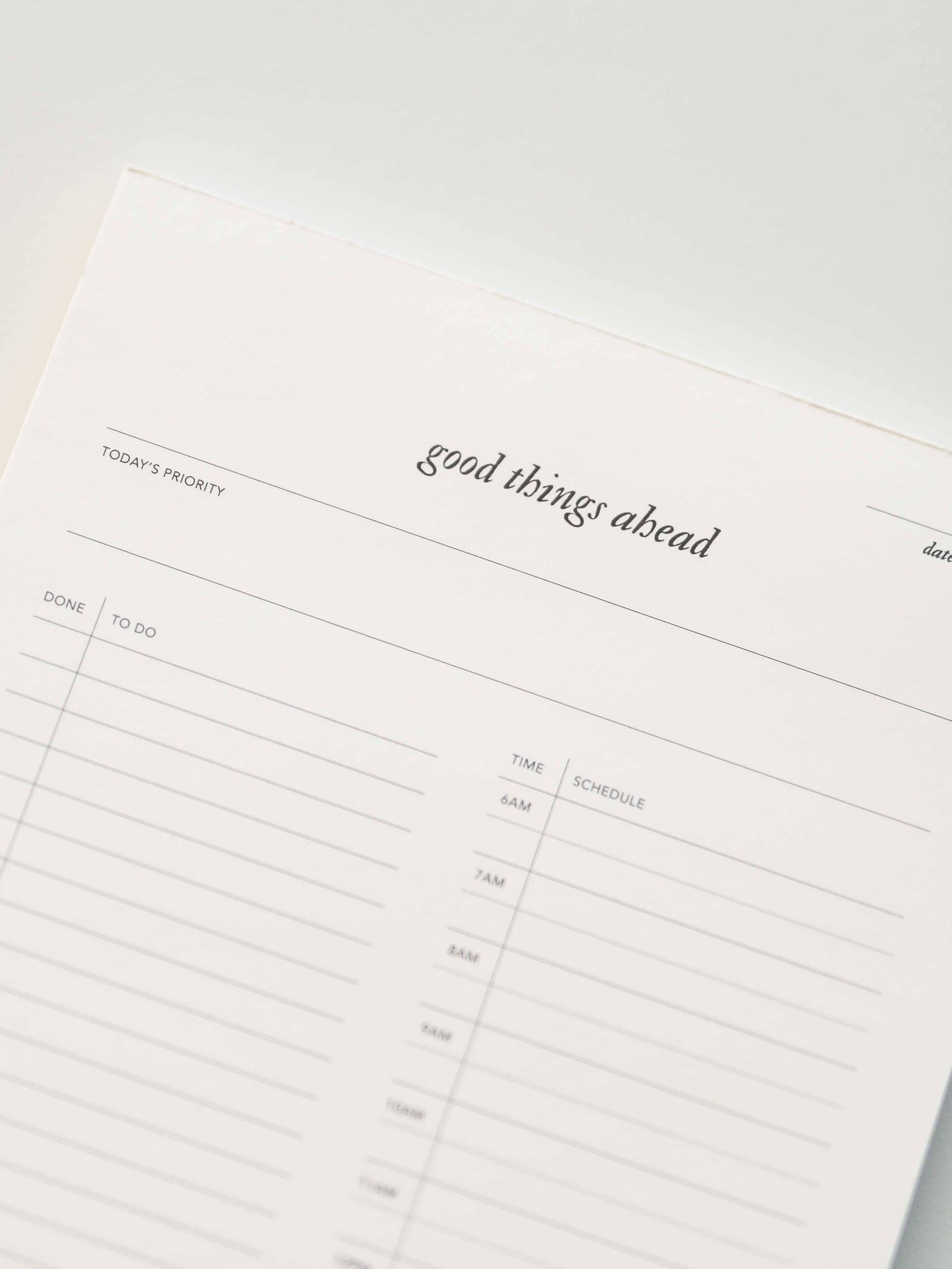 Good Things Ahead Daily Notepad