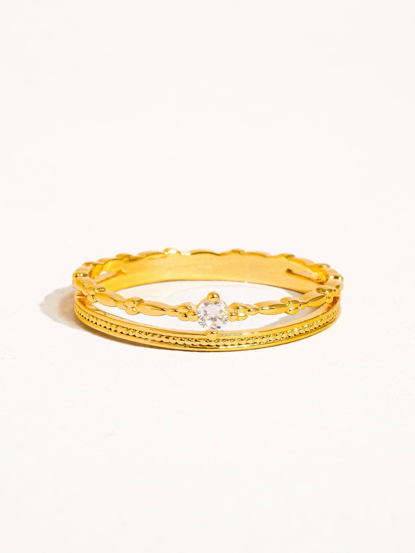 Cornelia Gold Delicate Layered Ring
