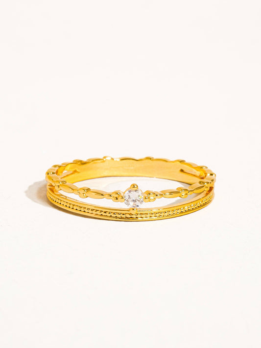 Cornelia Gold Delicate Layered Ring