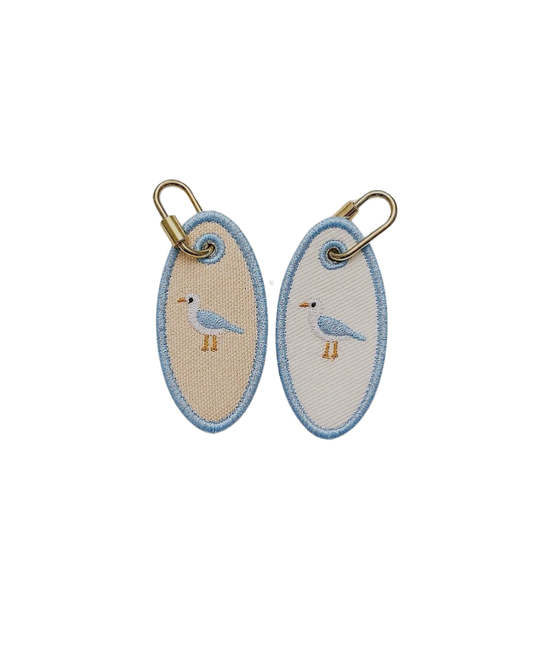 Seagull Embroidered Bag Charm