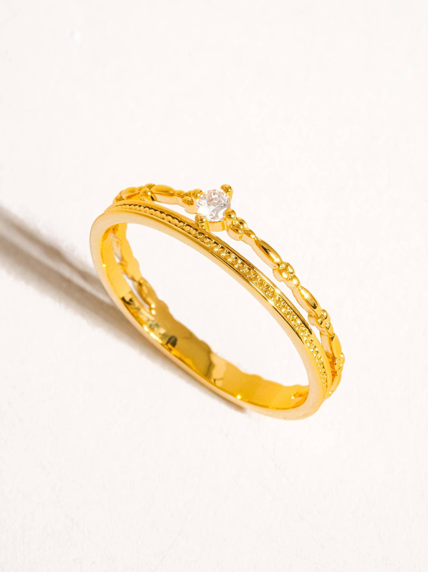 Cornelia Gold Delicate Layered Ring