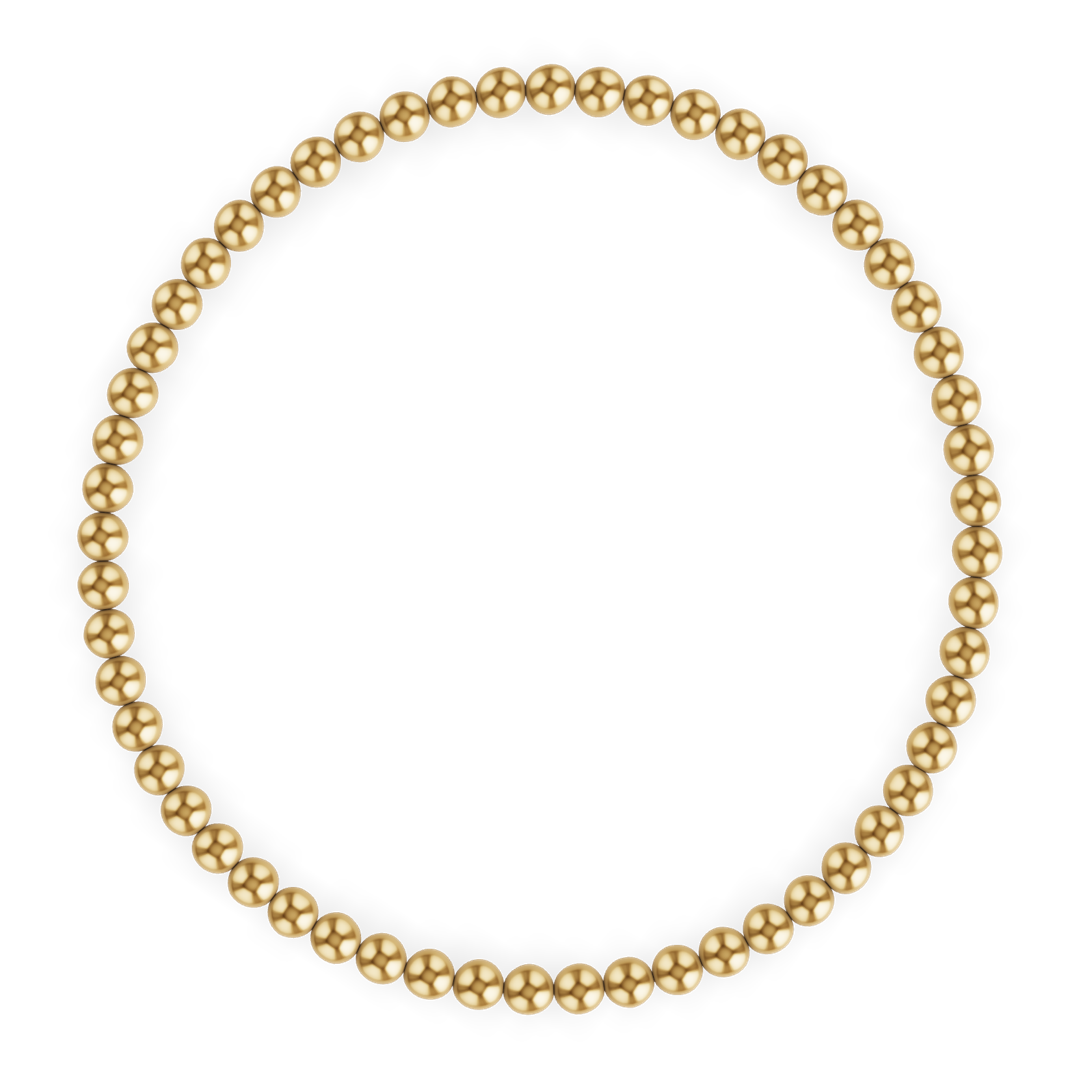 Kylar Mack 3MM Gold Ball Anklet