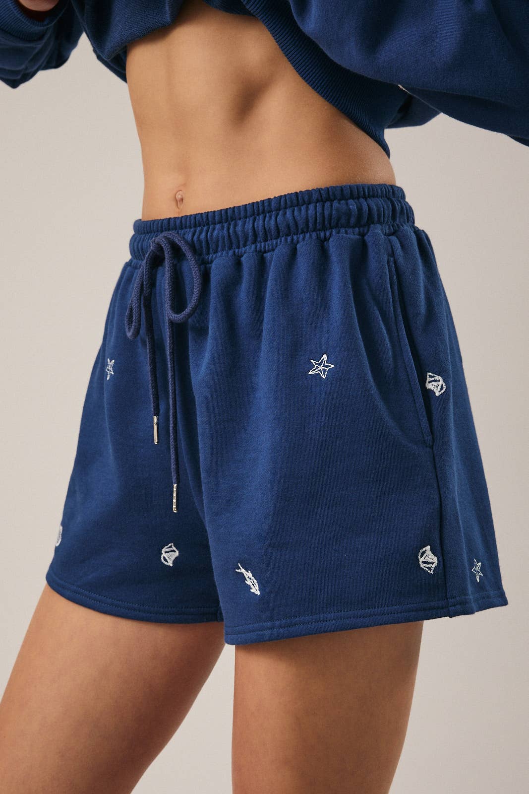 Coastal Embroidered Shorts