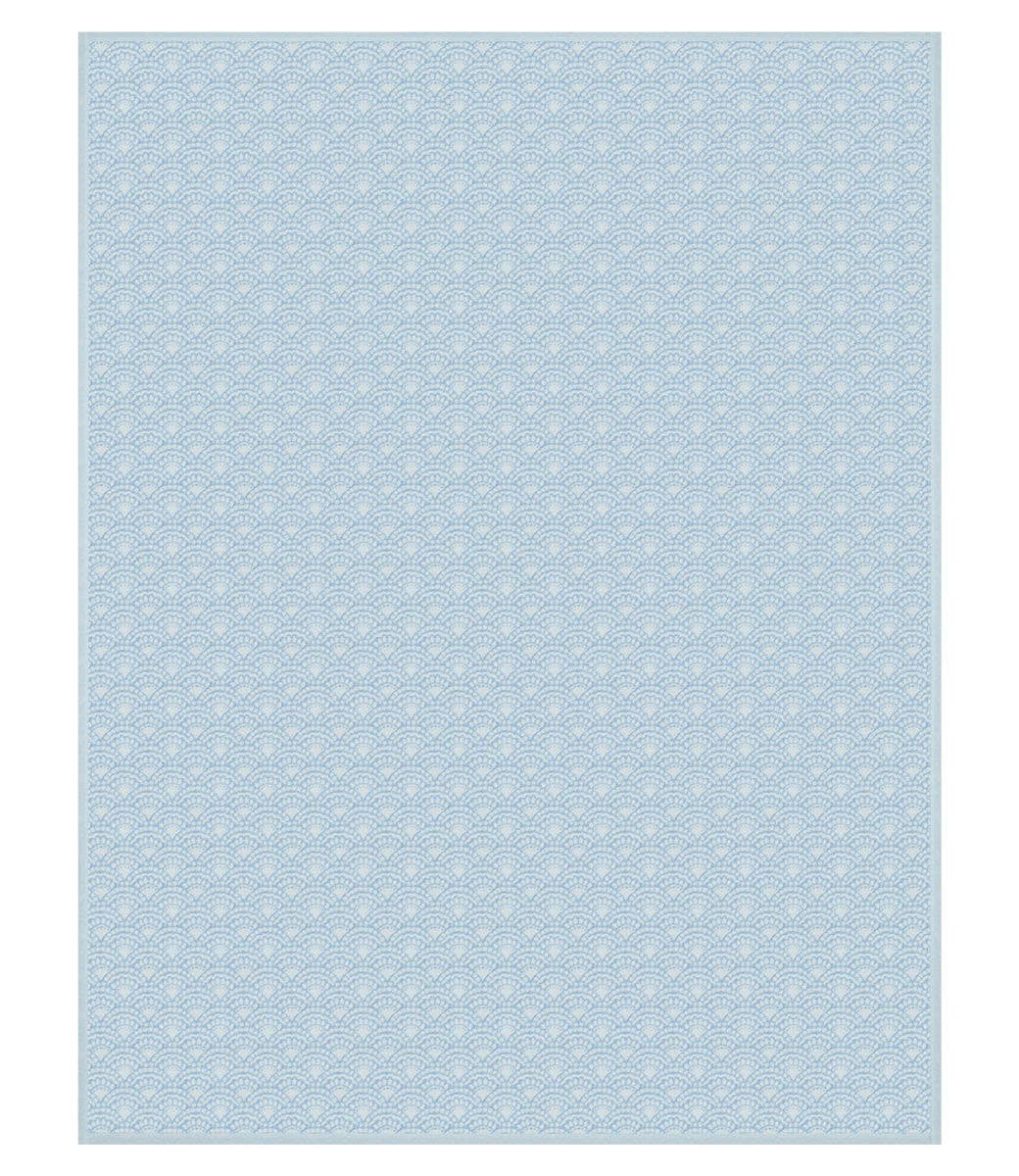 Seaside Scallops Fog ChappyWrap Blanket