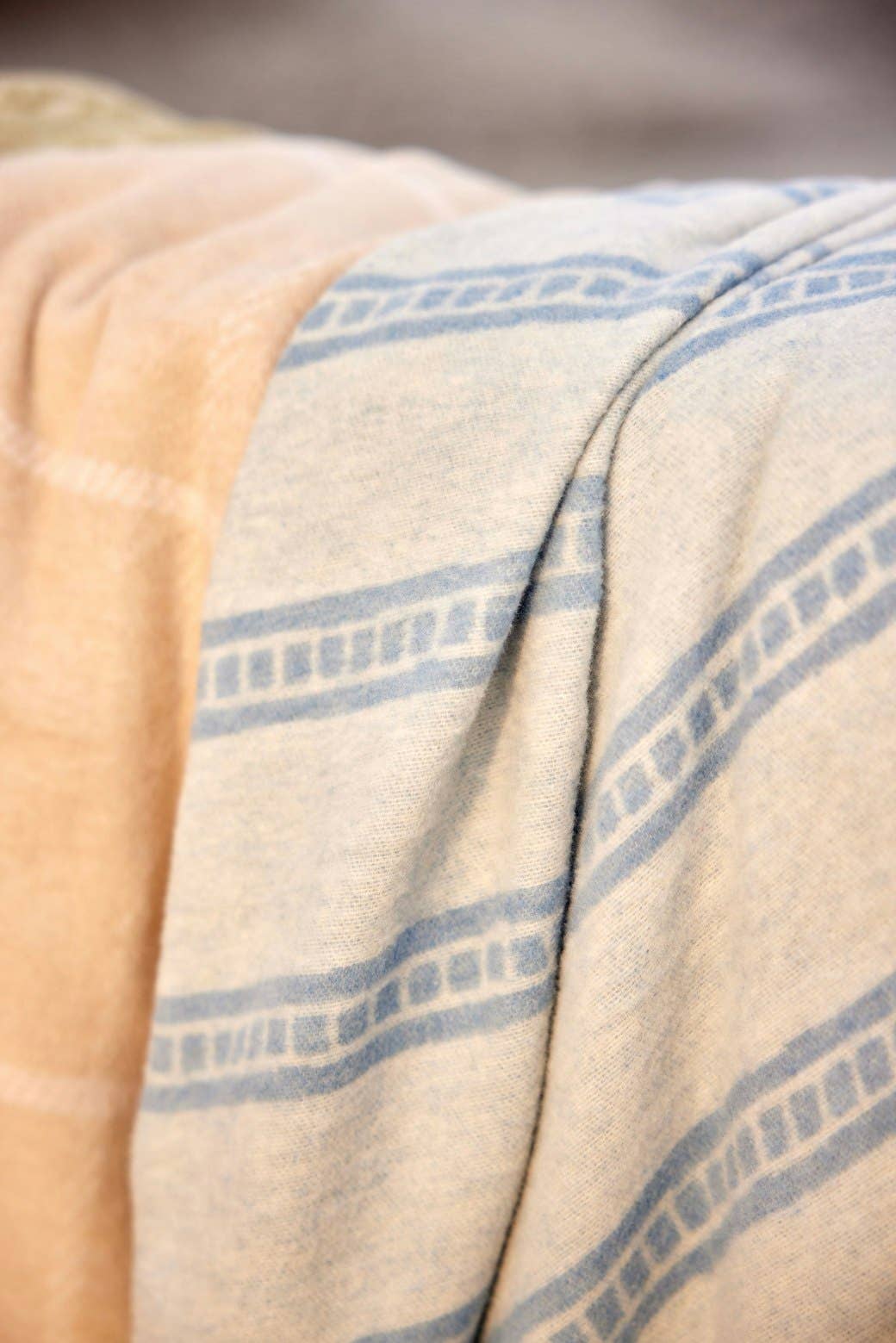 Fog Tile Stripe Lightweight ChappyWrap Blanket