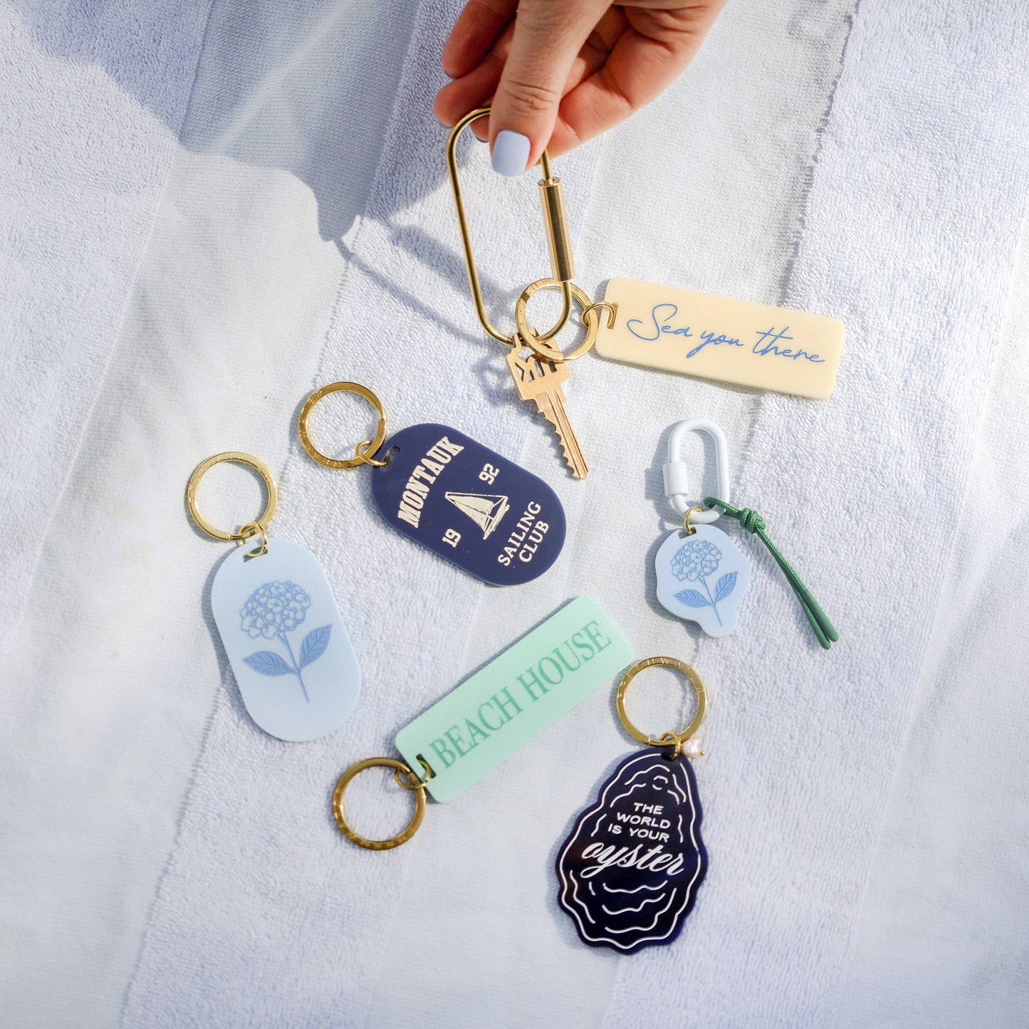 Hydrangea Bag Charm