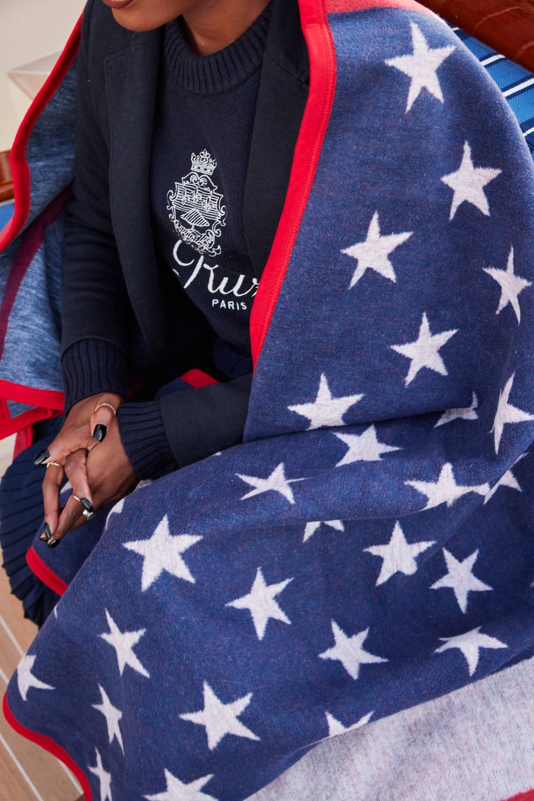 American Flag ChappyWrap Blanket
