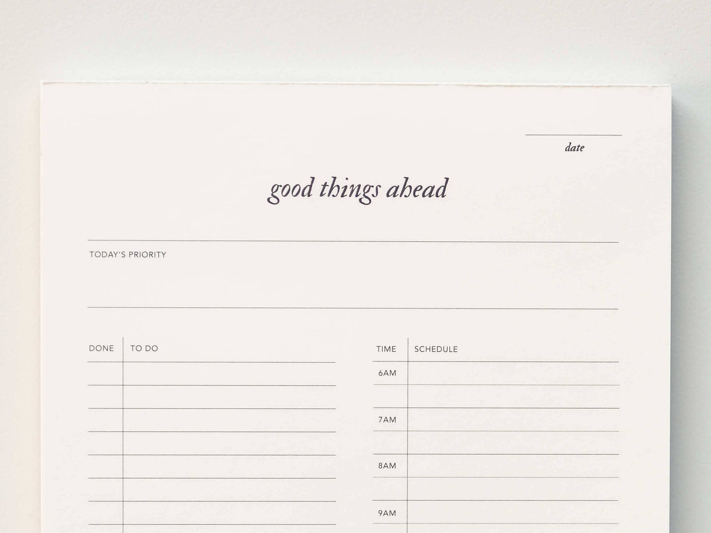 Good Things Ahead Daily Notepad
