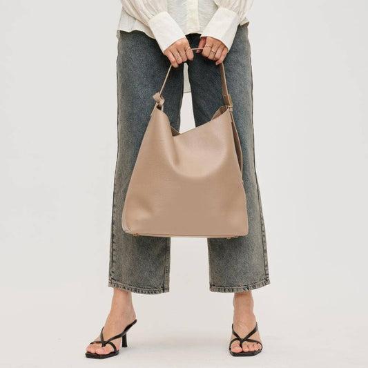 The Daily Hobo Tote in Taupe