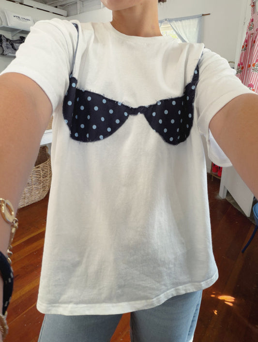 Navy Bikini Tee