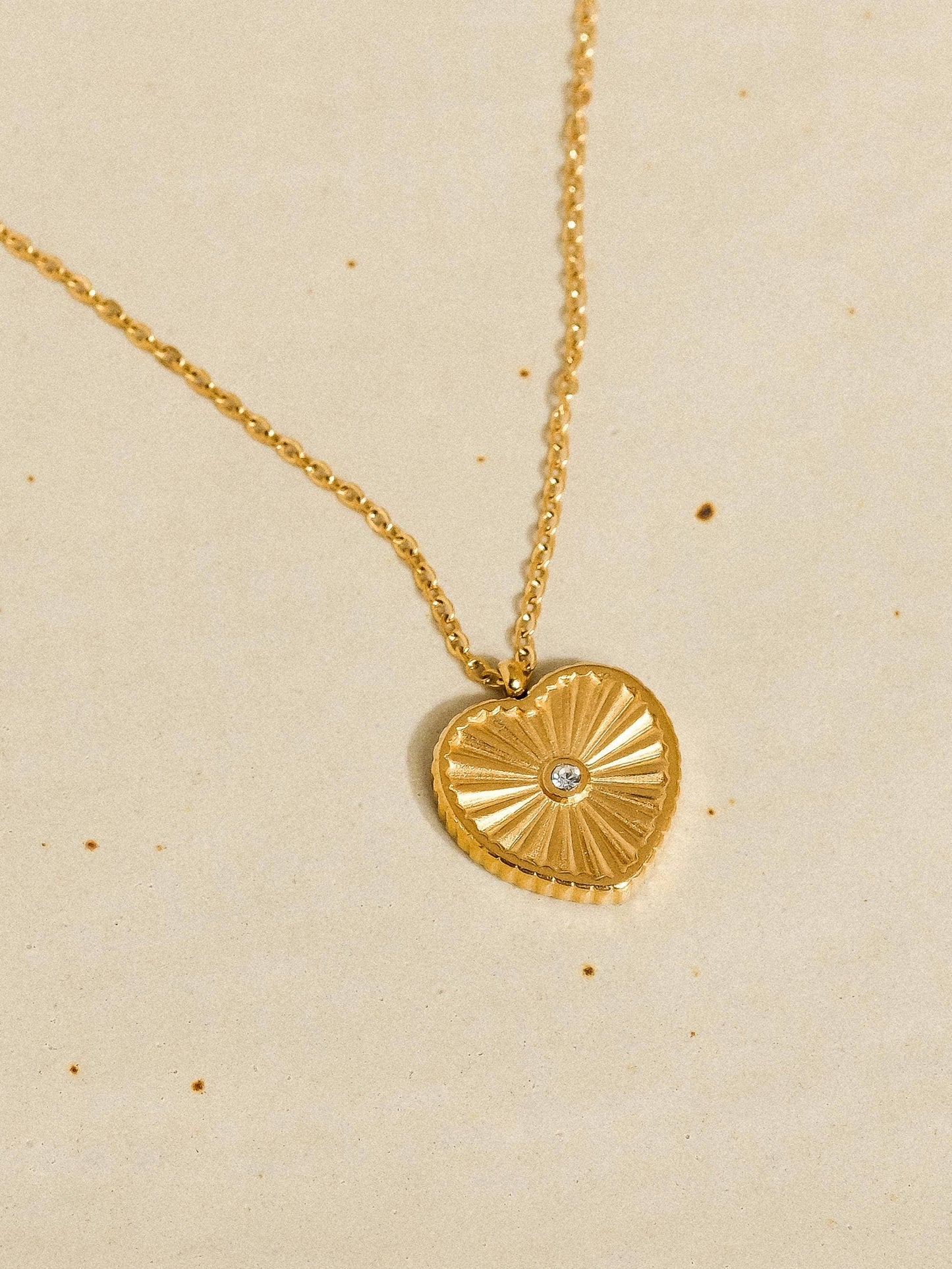 Textured Heart Necklace