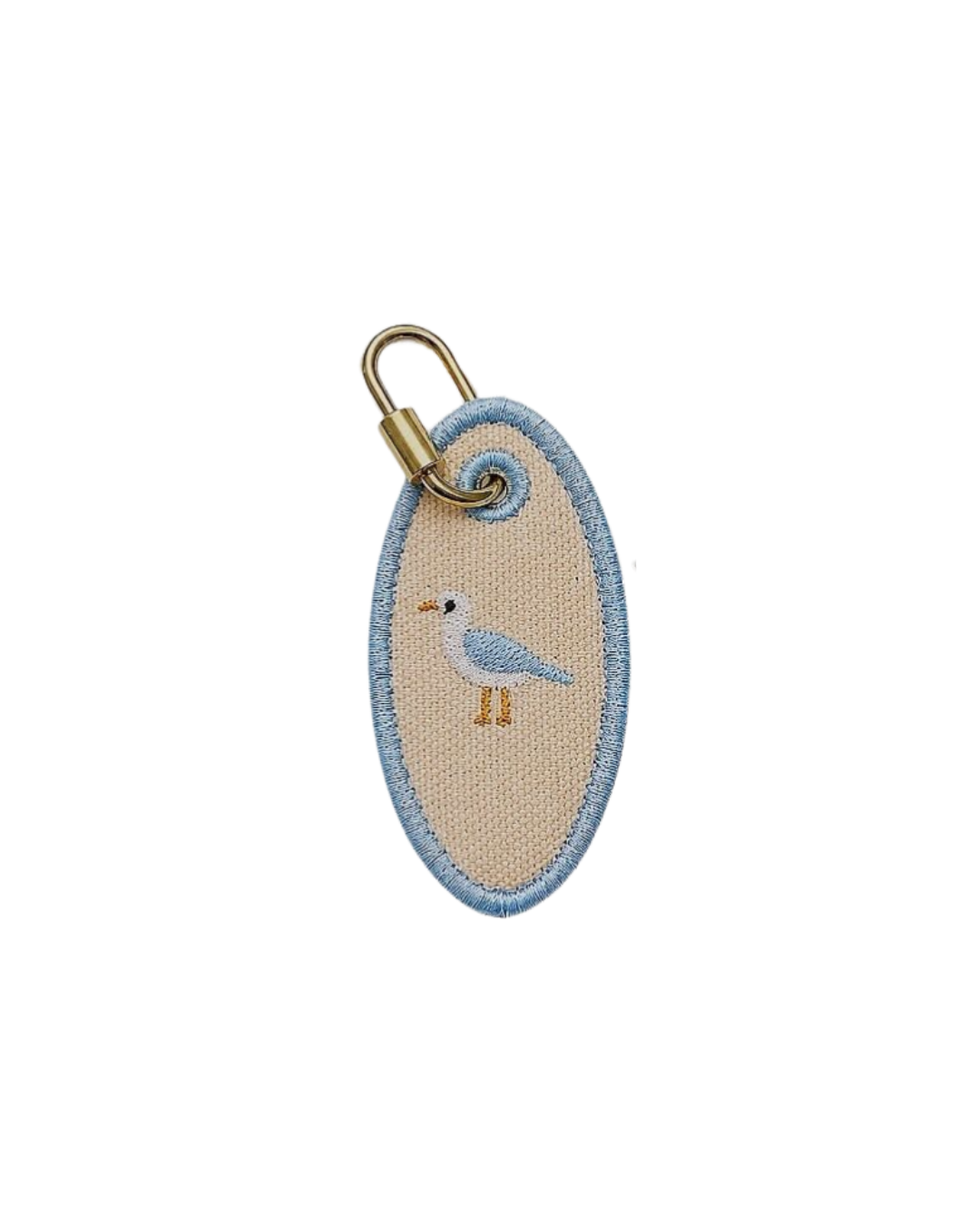 Seagull Embroidered Bag Charm