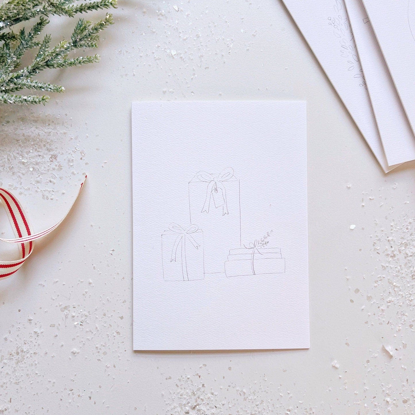 Emily Lex Studio Christmas cheer paintable notecard