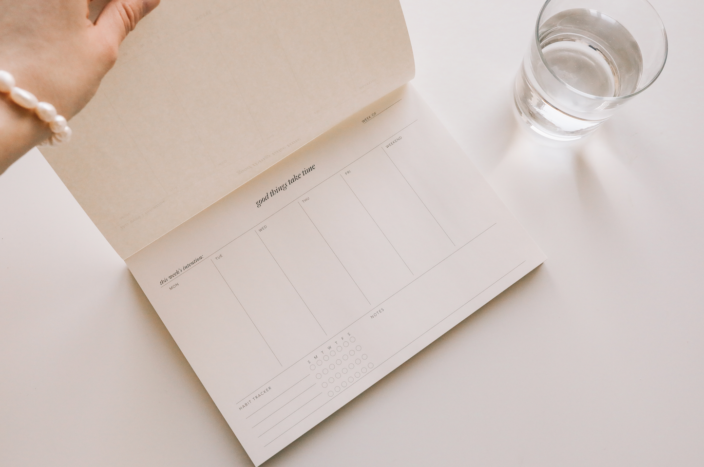 Good Things Take Time Weekly Notepad Planner