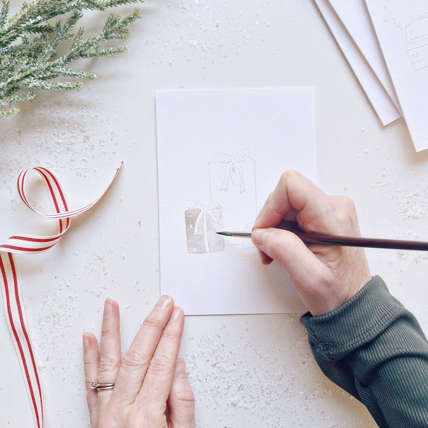 Emily Lex Studio Christmas cheer paintable notecard