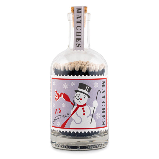 Archivist Holiday Snowman Stamp Match Bottle