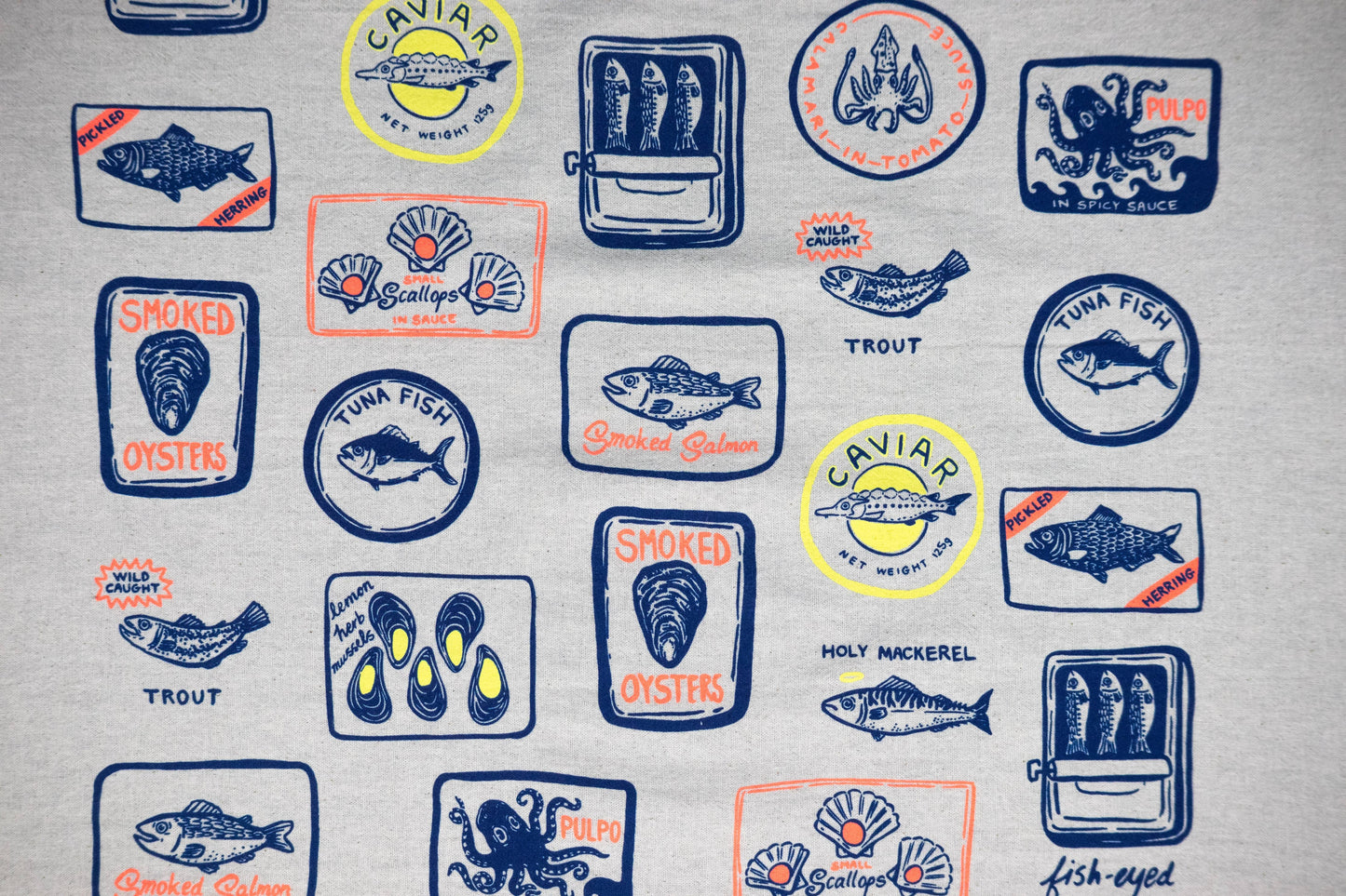 Tinned Fish Tea Towel