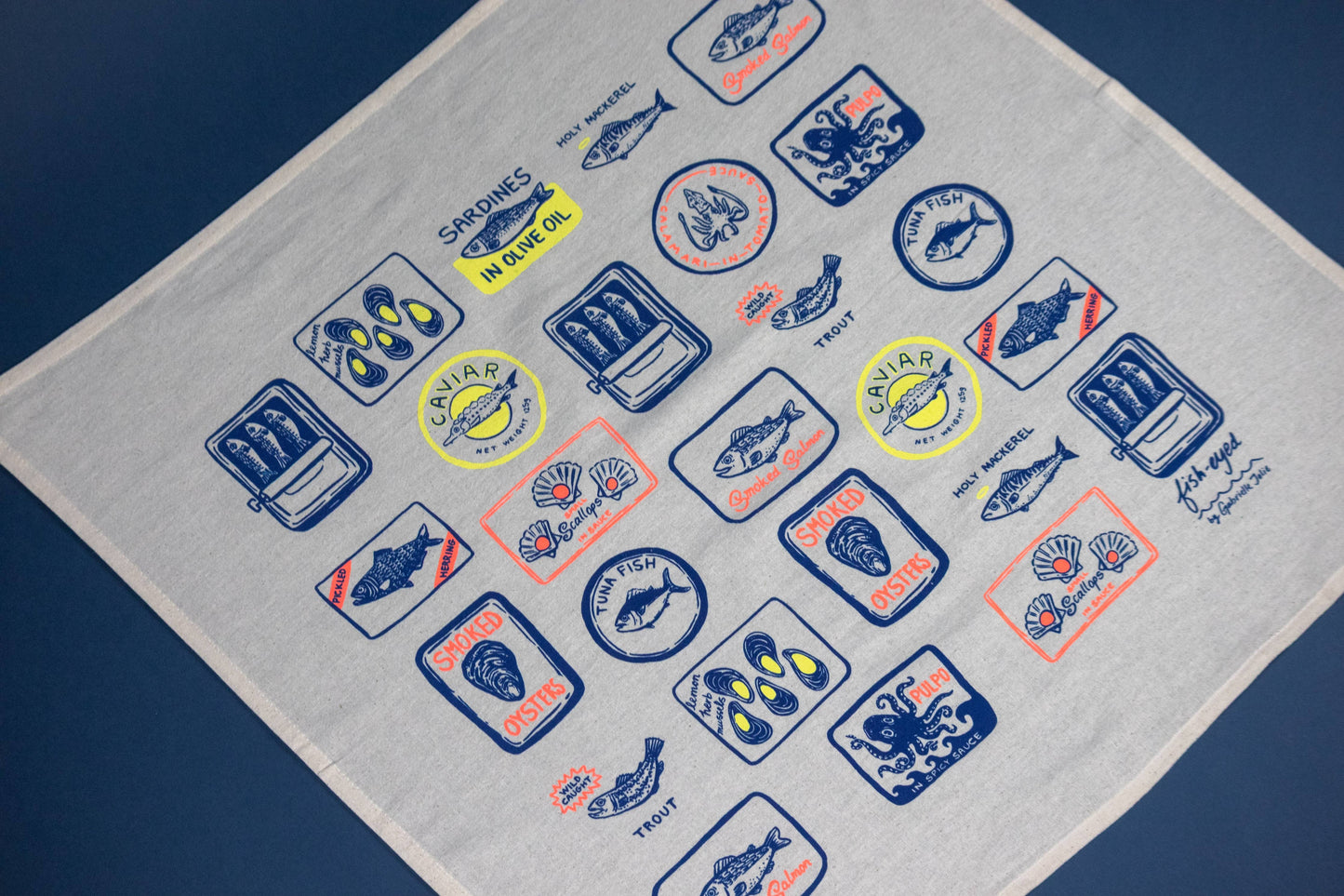 Tinned Fish Tea Towel