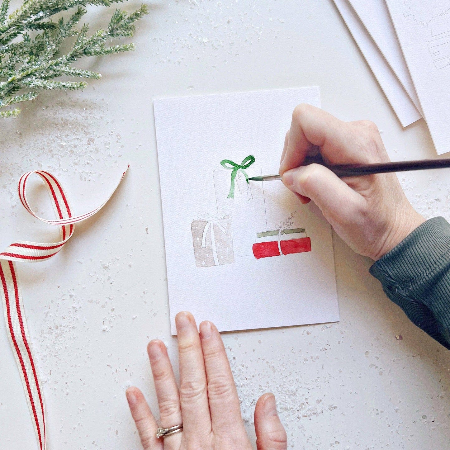 Emily Lex Studio Christmas cheer paintable notecard