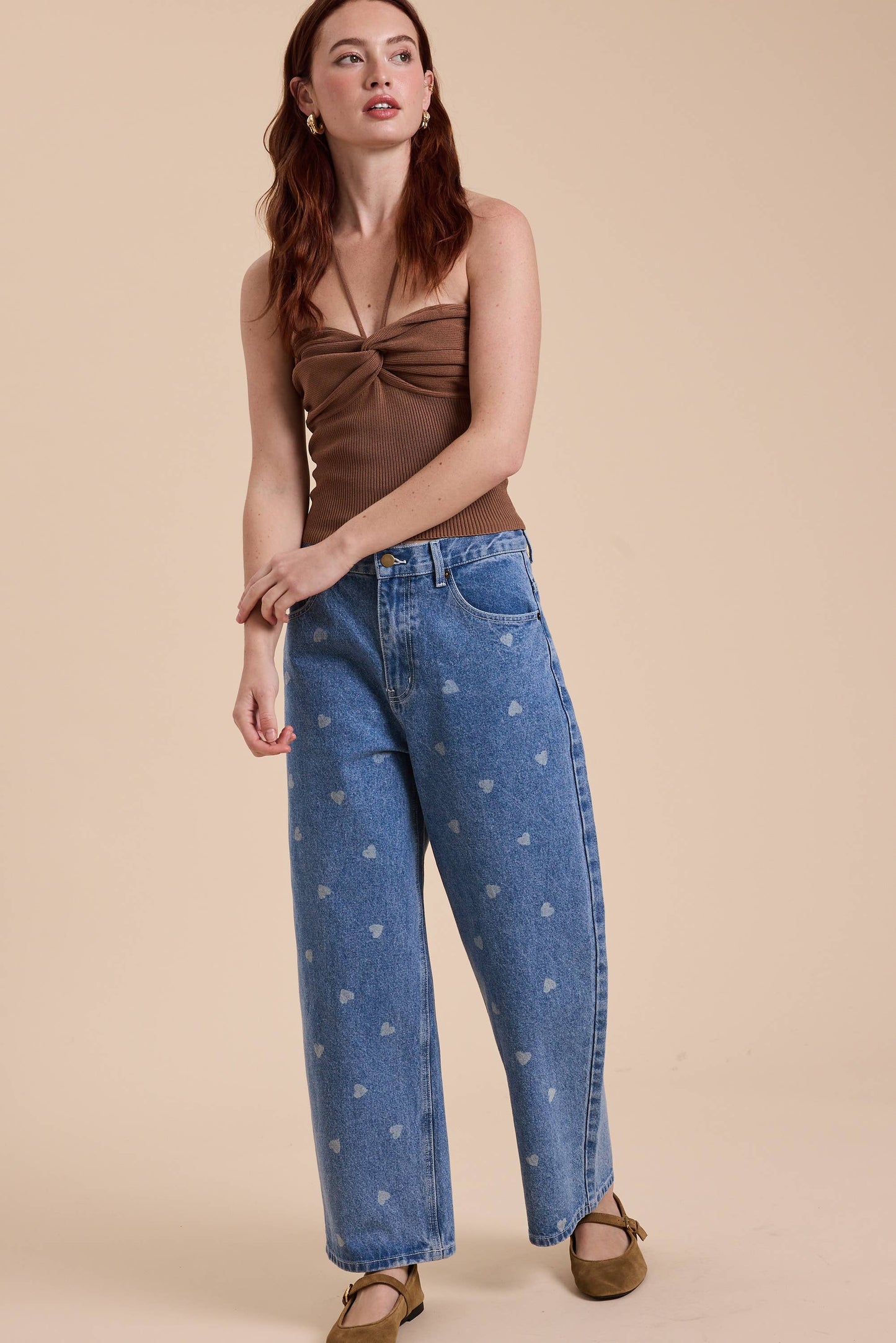 Hearts on Hearts Denim Pants