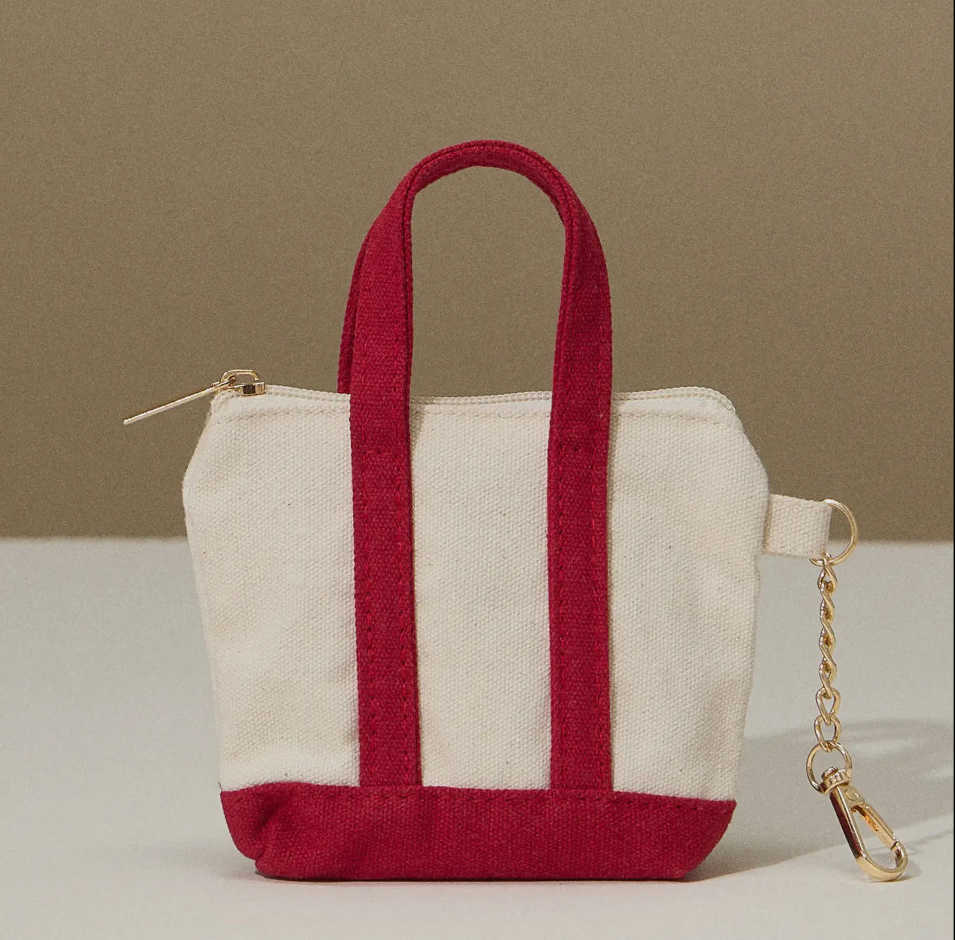 Maroon Mini Tote Coin Purse