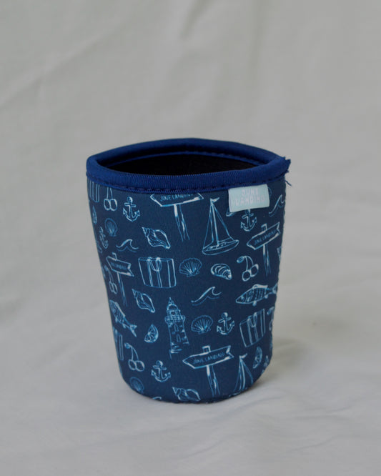 Navy Icon Sketch Coozie
