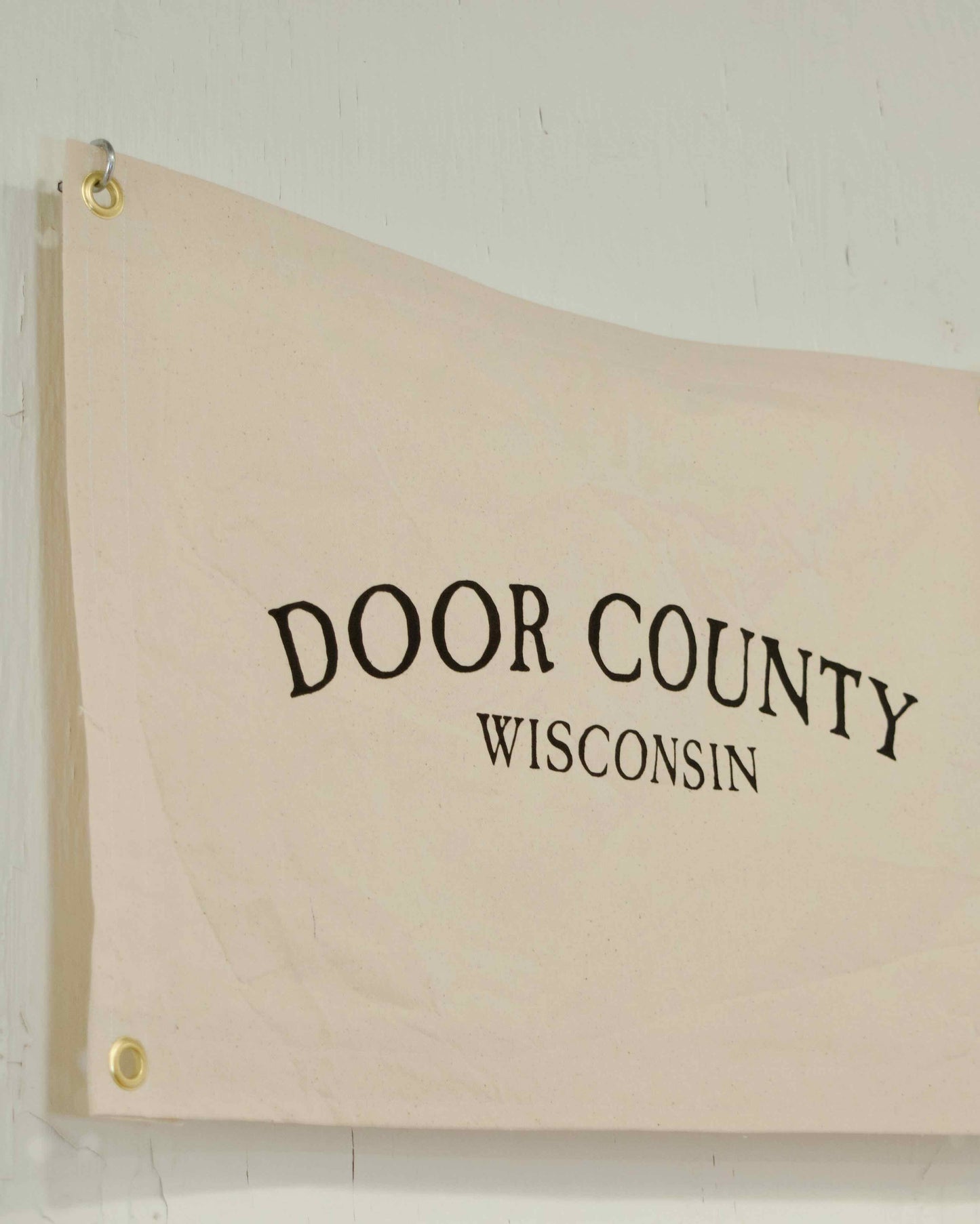 Door County Wisconsin Canvas Banner Flag with Grommets
