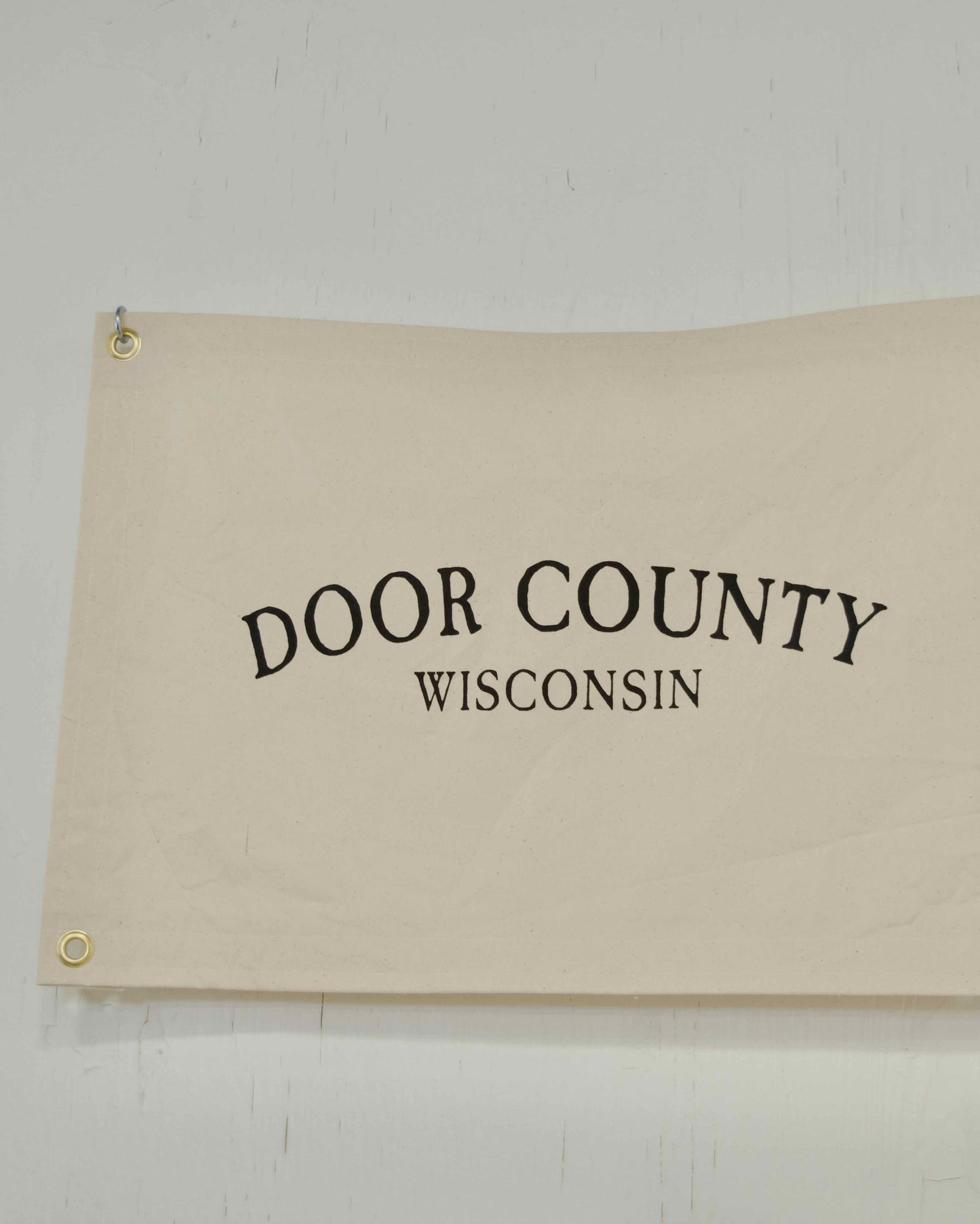 Door County Wisconsin Canvas Banner Flag with Grommets