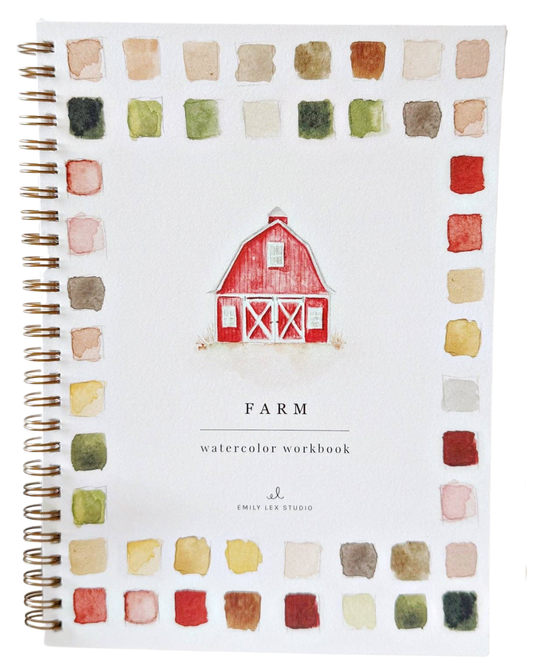 Emily Lex Studio Farm Watercolor Workbook
