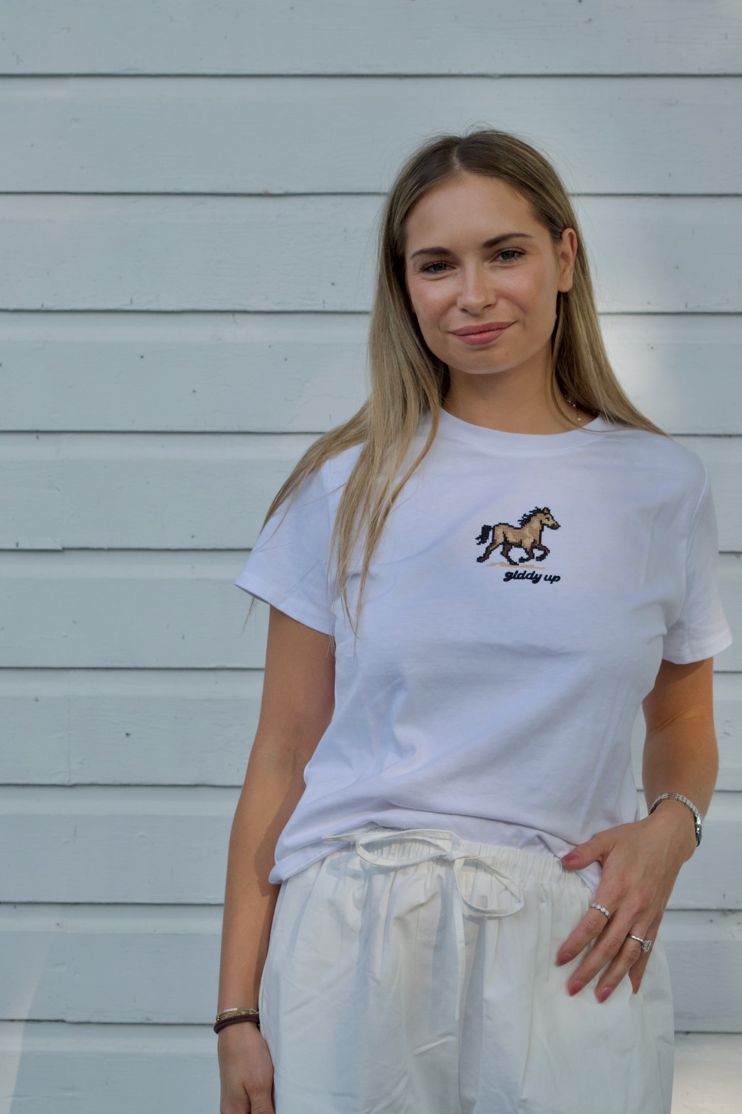 Giddy Up Cross-Stitch Tee
