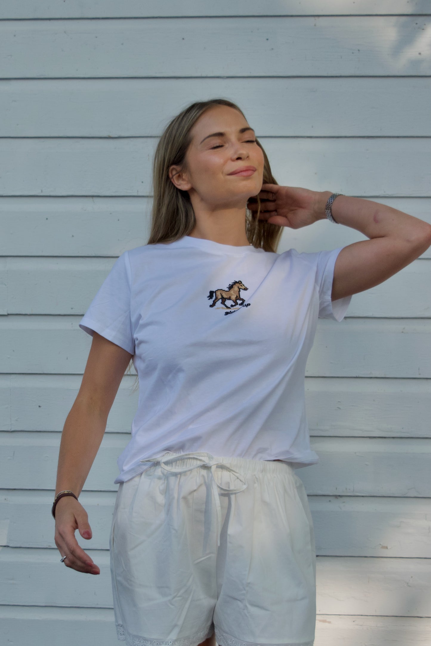 Giddy Up Cross-Stitch Tee