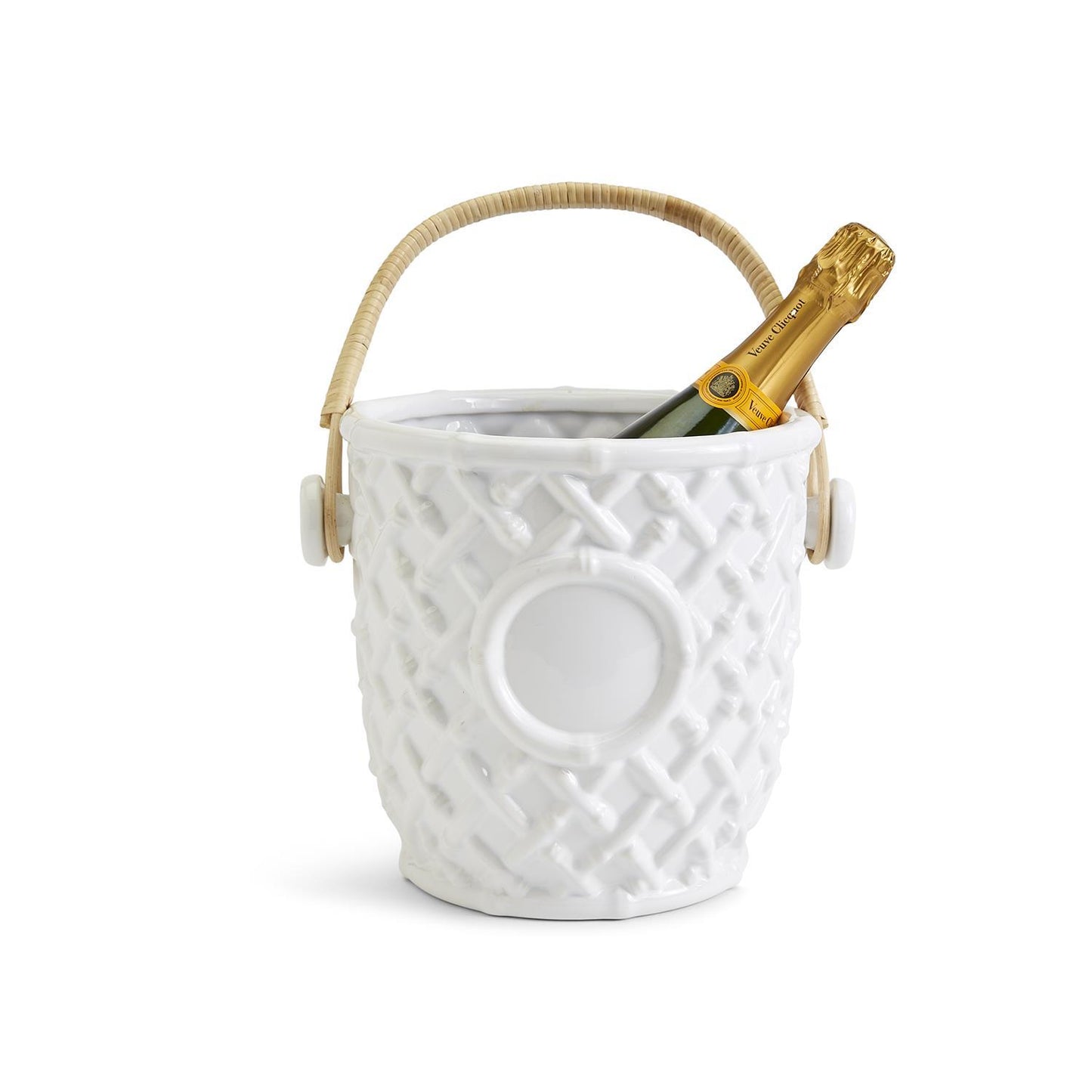 Hampton Faux Bamboo Ceramic Cooler Bucket