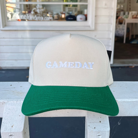 GAMEDAY Green Canvas Vintage Trucker