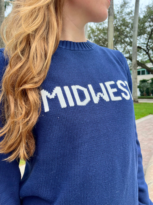 Midwest Navy Crewneck Sweater