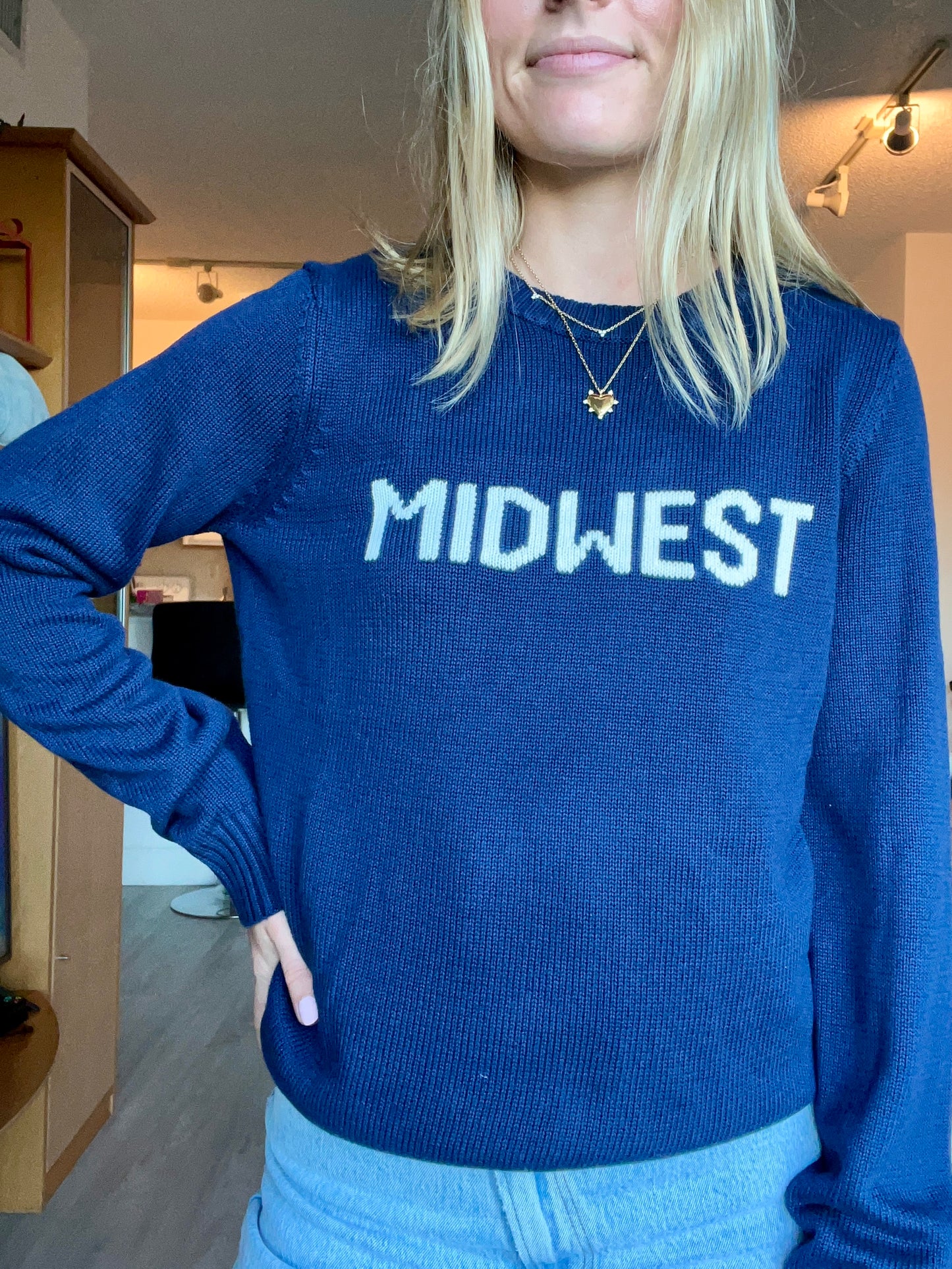 Midwest Navy Crewneck Sweater