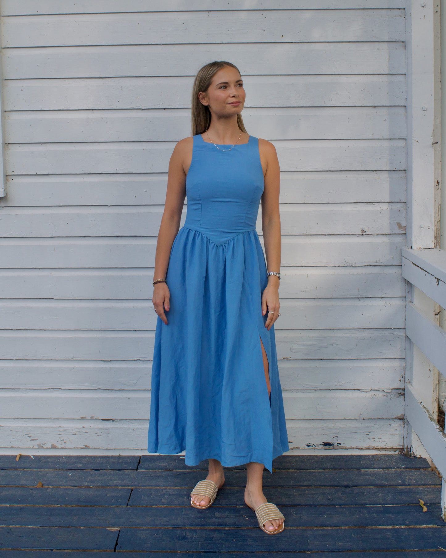 Luna Open Back Tie Dress