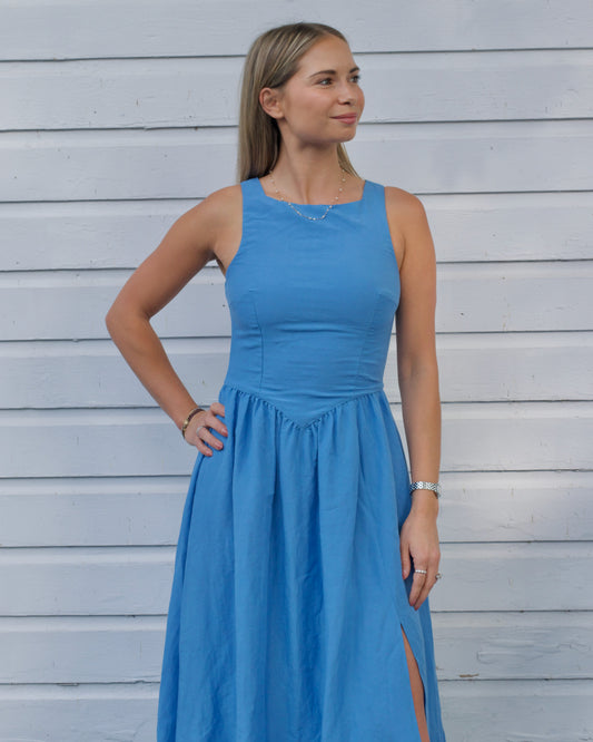 Luna Open Back Tie Dress