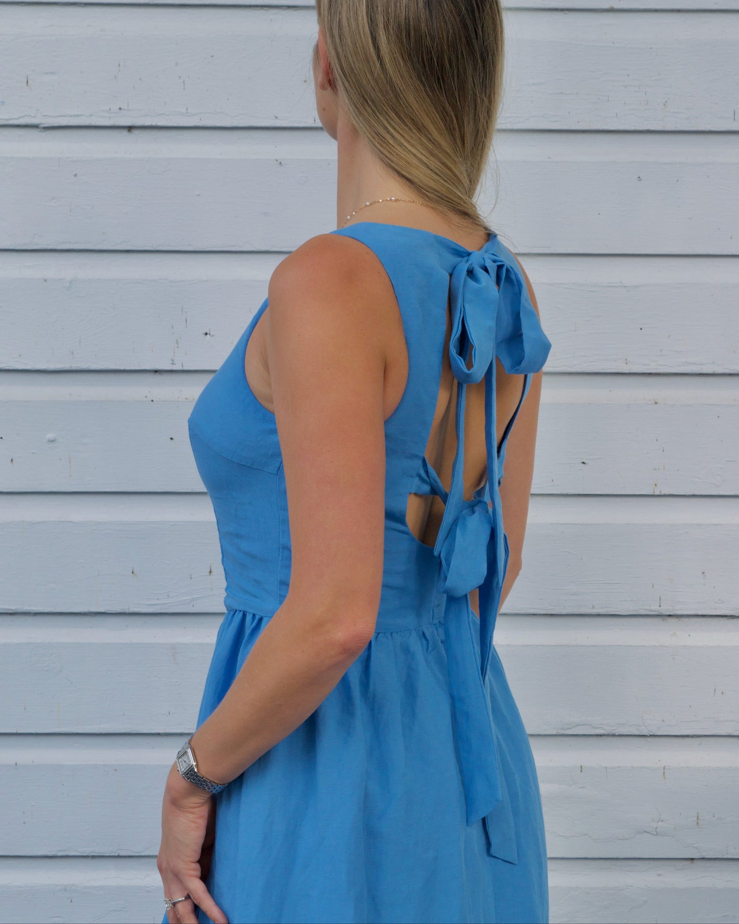 Luna Open Back Tie Dress