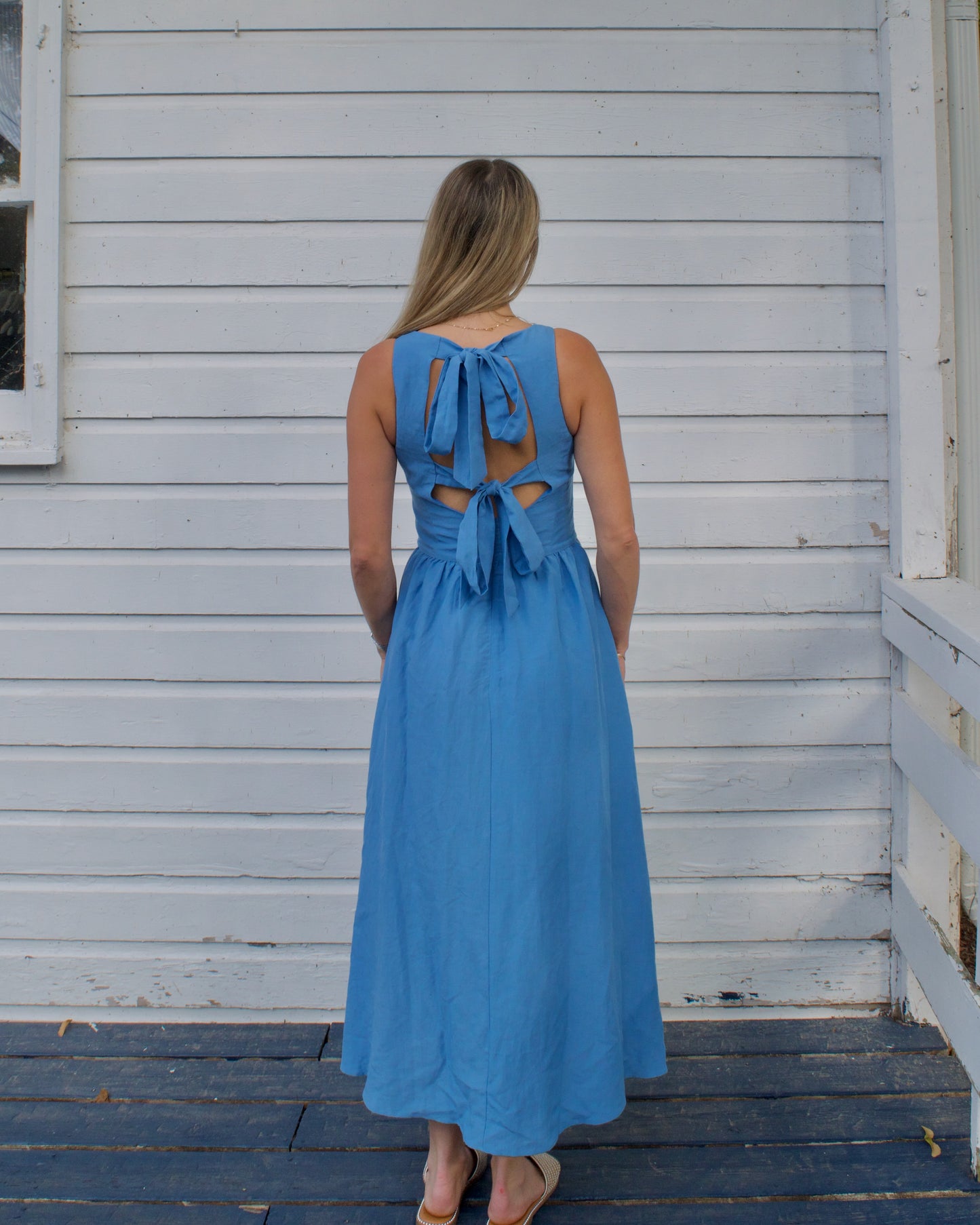 Luna Open Back Tie Dress
