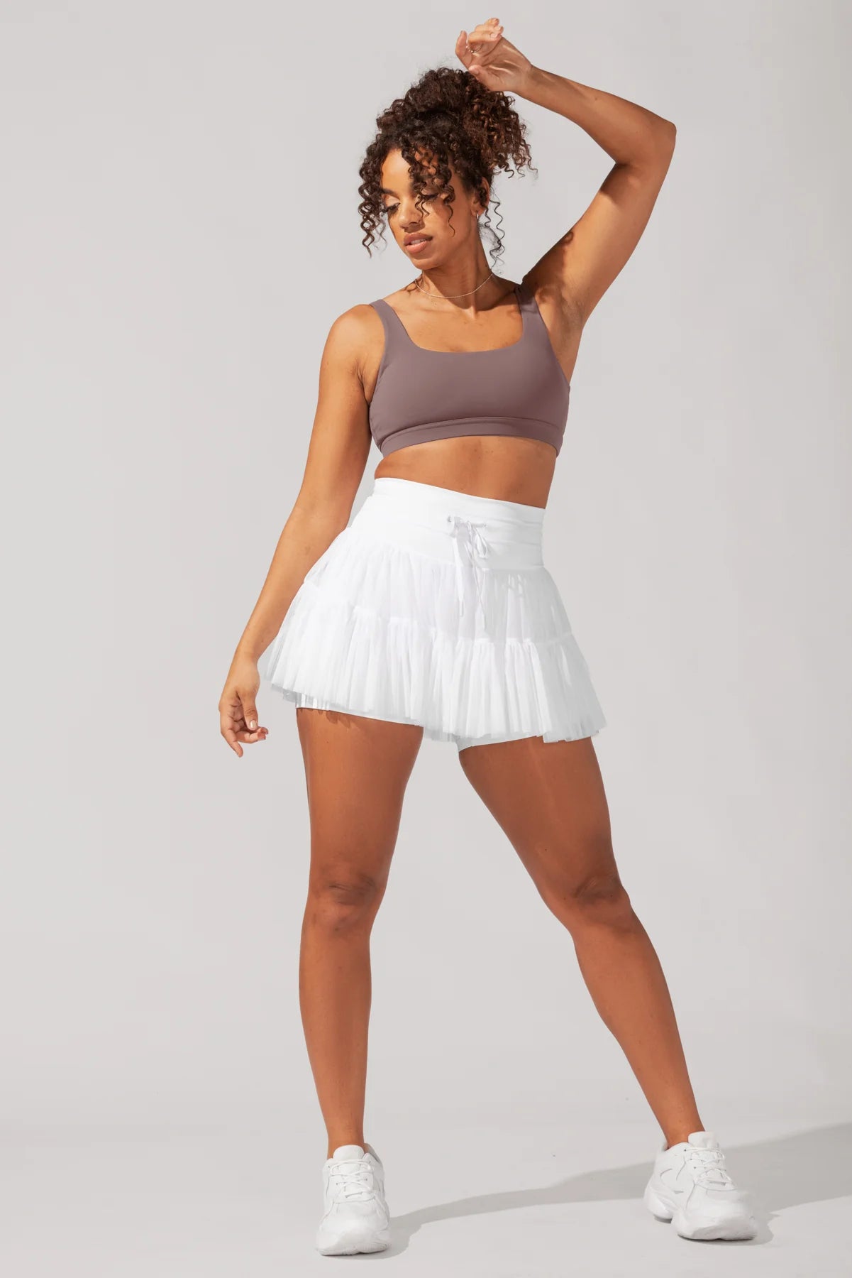 POPFLEX Pirouette Skort - Cool White