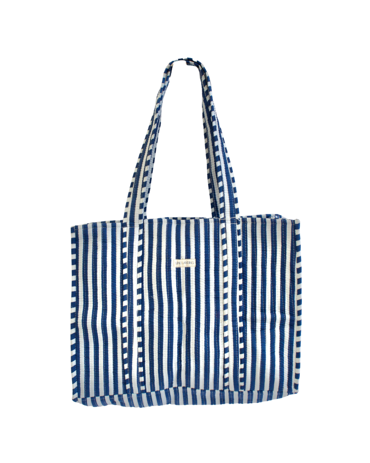 Sailor Stripe Navy Quilted Harbor Tote