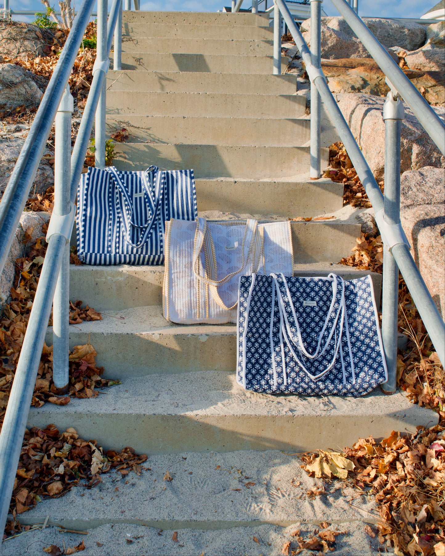 Piper Tan Shell Quilted Harbor Tote