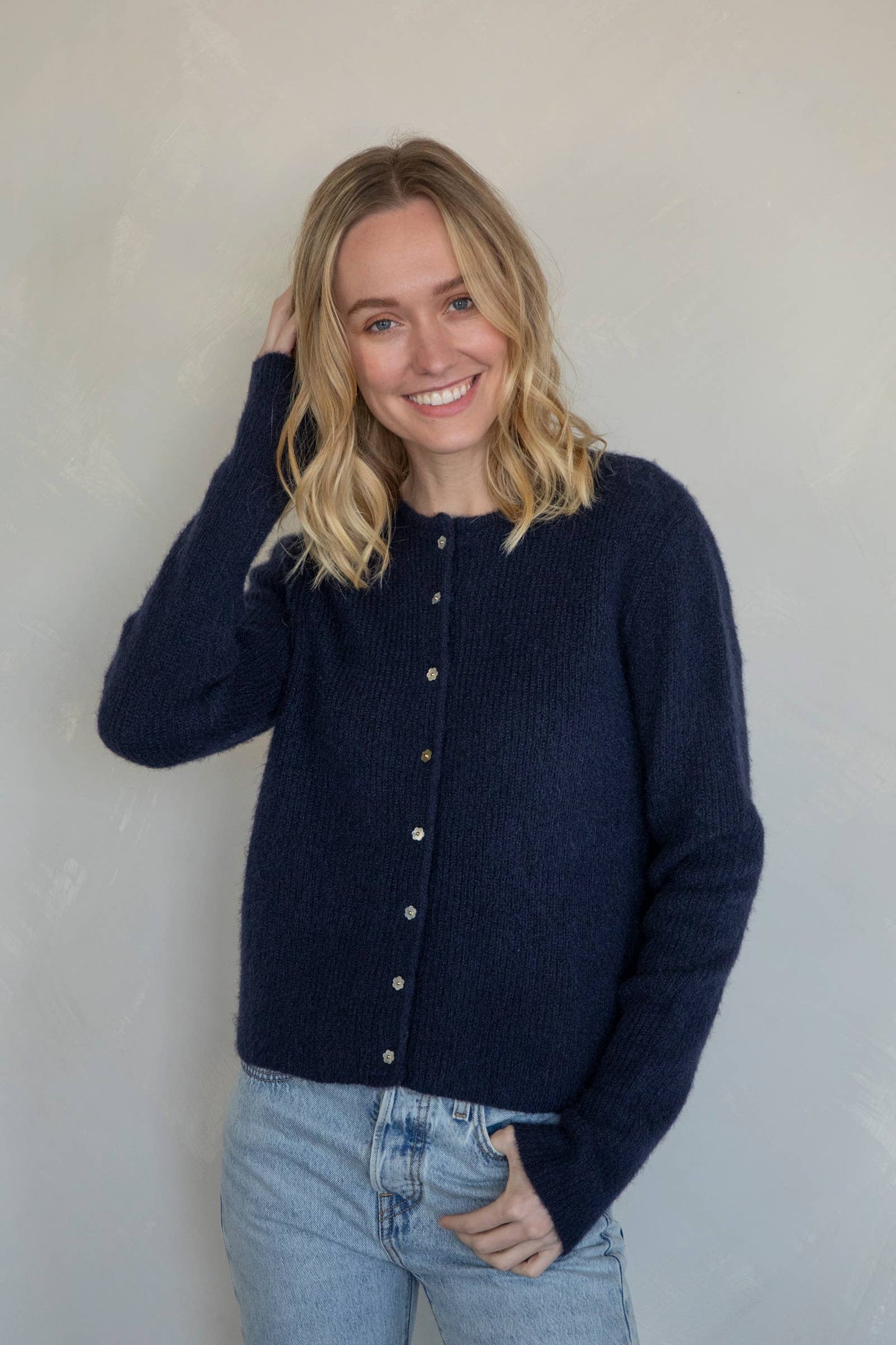 Erin Navy Cardigan