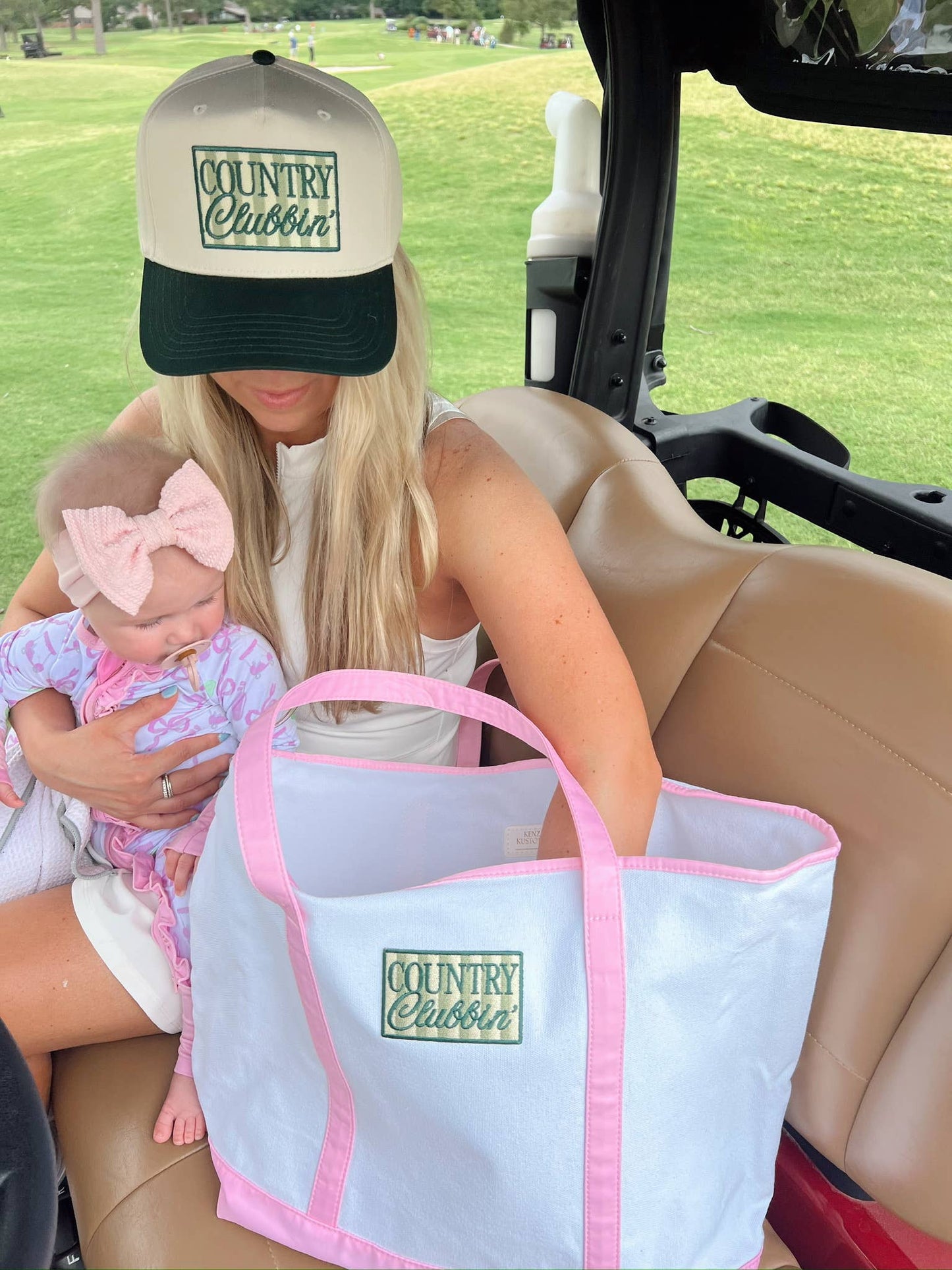 Country Clubbin' - Green Vintage Trucker Hat