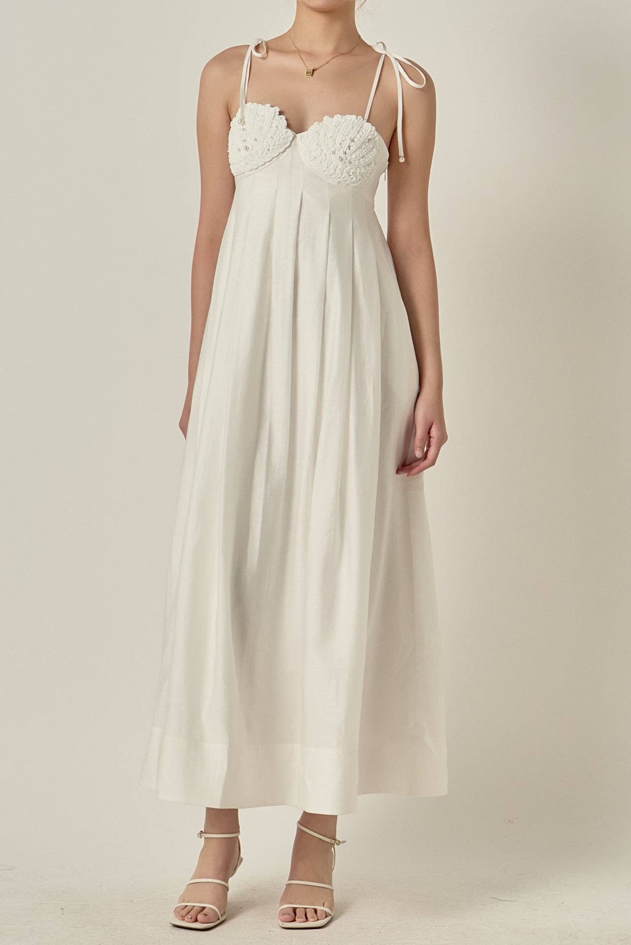 Pearl Seashell Maxi Dress