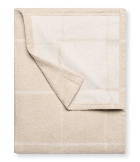 Windowpane Wheat Lightweight ChappyWrap Blanket