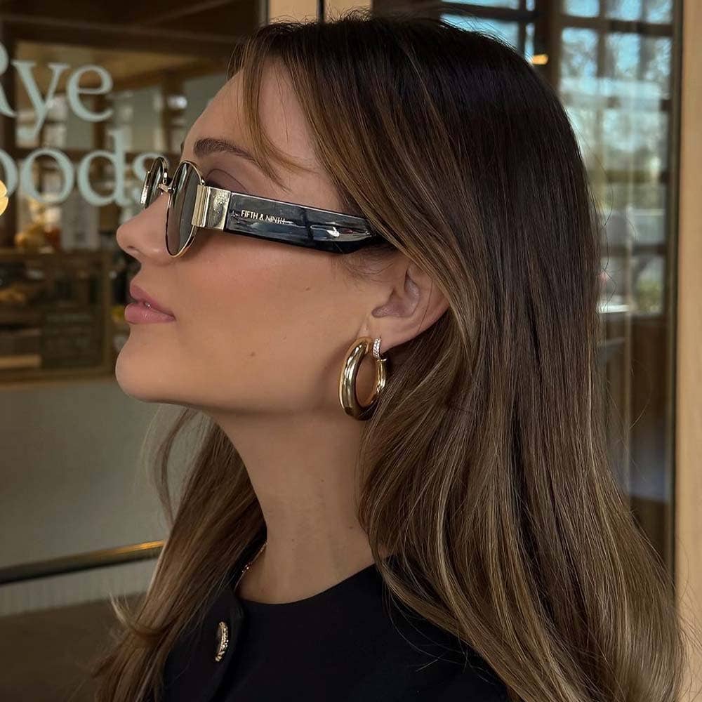 Elliott Polarized Sunglasses - Black/Gold