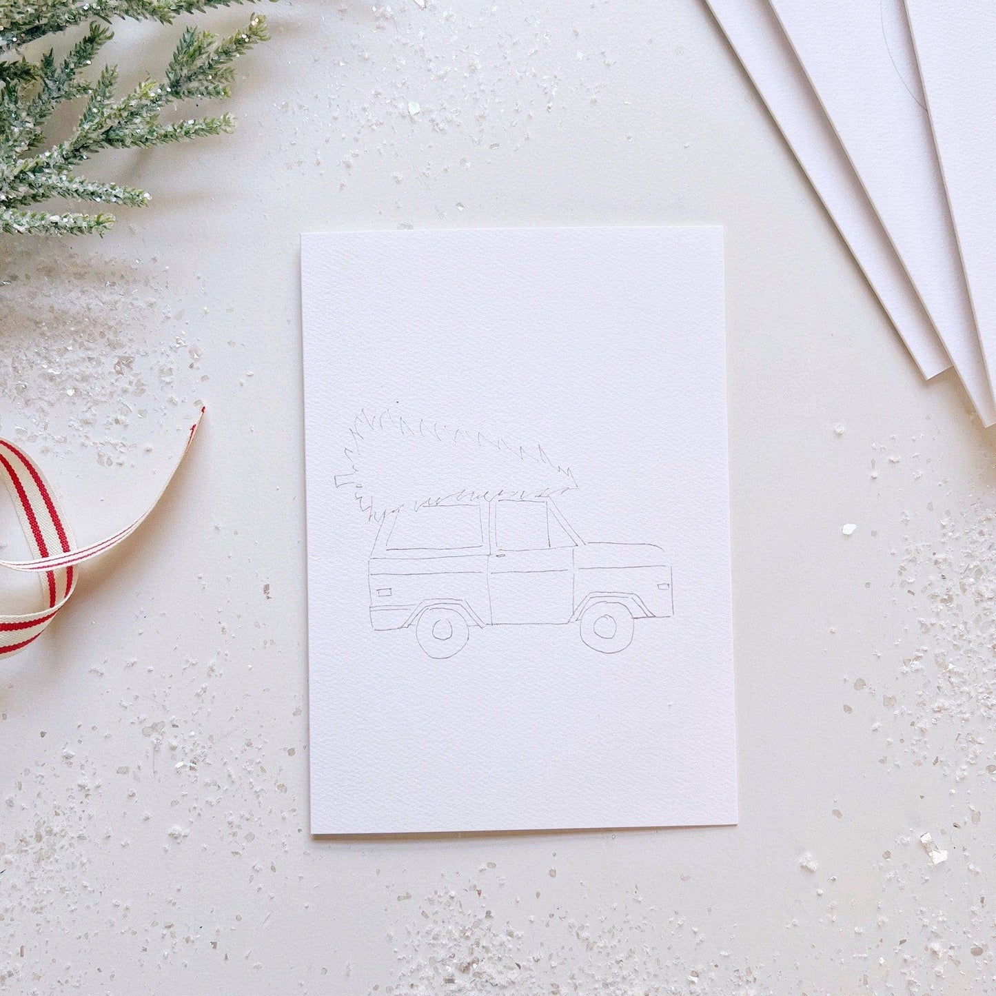 Emily Lex Studio Christmas cheer paintable notecard